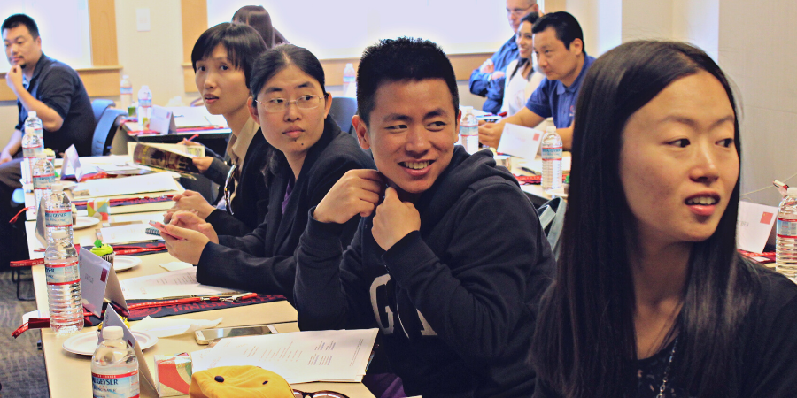 Students in a classroom